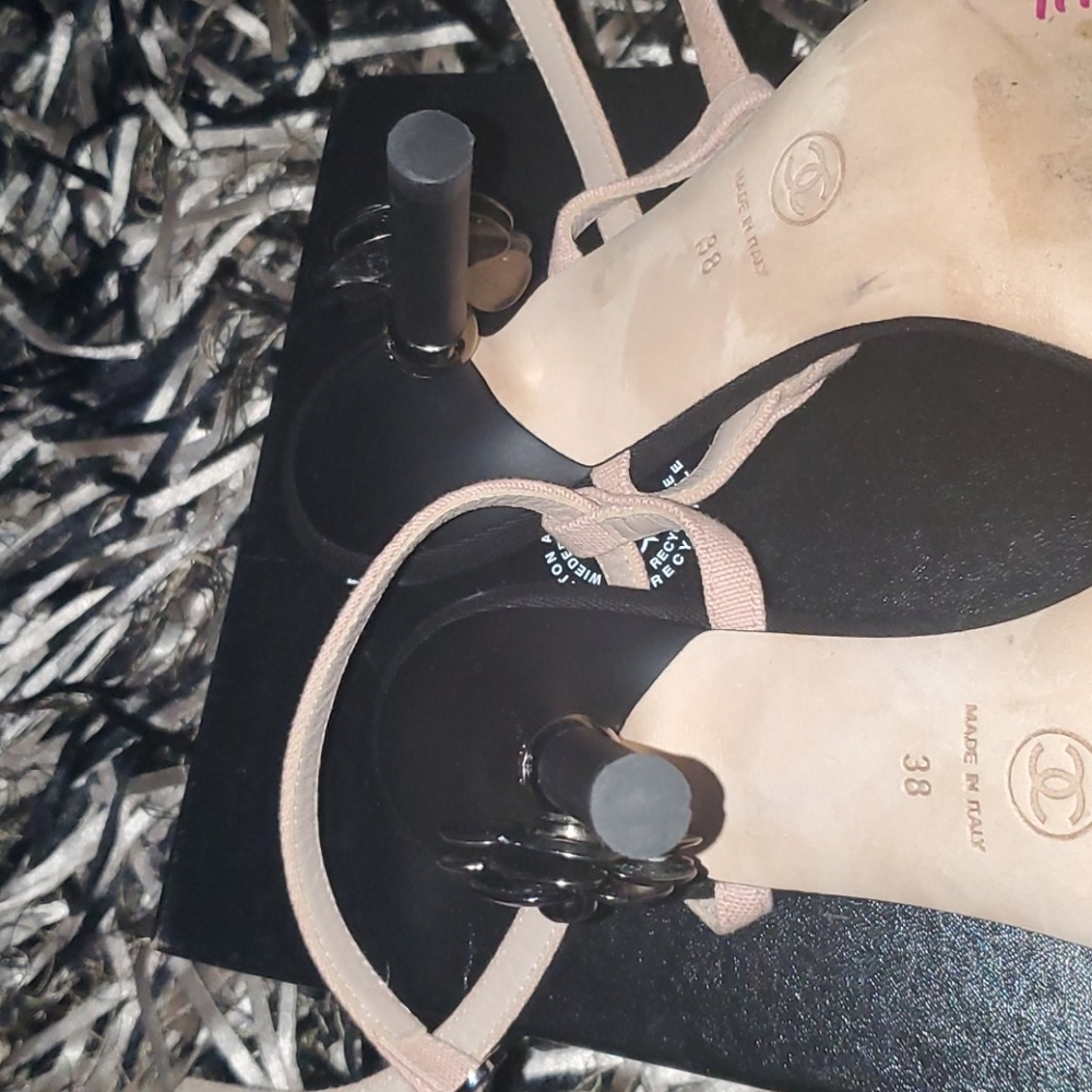 Chanel Camellia Slingback Sandals - Picture 10 of 12